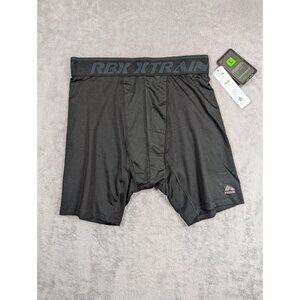 RBX Pro Active Compression Mens Shorts Large Black Performance Training Sports
